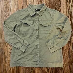 Green cotton button up jacket dollhouse